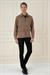 Comfort Fit Mono Yaka Kapaklı Cep Casual Vizon Ceket C 699