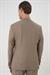 Comfort Fit Mono Yaka Torba Cep Casual Koyu Bej Ceket C 708