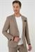 Comfort Fit Mono Yaka Torba Cep Casual Koyu Bej Ceket C 708