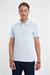 Comfort Fit Polo Yaka Modal Karışım Kısa Kol Casual Mavi Tişört Ts 903