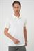 Comfort Fit Polo Yaka Modal Karışım Kısa Kol Casual Ekru Tişört Ts 903