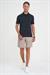 Comfort Fit Polo Yaka Modal Karışım Kısa Kol Casual Siyah Tişört Ts 903