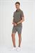 Comfort Fit Polo Yaka Modal Karışım Kısa Kol Casual Haki Tişört Ts 903