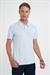 Comfort Fit Polo Yaka Modal Karışım Kısa Kol Casual Mavi Tişört Ts 903