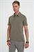 Comfort Fit Polo Yaka Modal Karışım Kısa Kol Casual Haki Tişört Ts 903