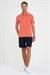 Comfort Fit Polo Yaka Modal Karışım Kısa Kol Casual Turuncu Tişört Ts 903