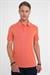 Comfort Fit Polo Yaka Modal Karışım Kısa Kol Casual Turuncu Tişört Ts 903