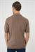 Comfort Fit Polo Yaka Pamuklu Kısa Kol Casuel Vizon Triko Tişört Tr 880