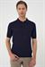 Comfort Fit Polo Yaka Pamuklu Kısa Kol Casuel Lacivert Triko Tişört Tr 880