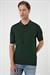 Comfort Fit Polo Yaka Pamuklu Kısa Kol Casuel Yeşil Triko Tişört Tr 880