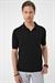 Comfort Fit Polo Yaka Pamuklu Kısa Kol Casuel Siyah Triko Tişört Tr 880