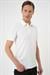 Comfort Fit Polo Yaka Viskon Karışımlı Casual Beyaz Tişört Ts 901