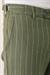 Comfort Fit Yandan Tokalı Çizgili Keten Casuel Haki Pantolon P 1151