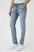 Denim 129 Slim Fit Beş Cepli Likralı Yıkamalı Açık Mavi Jean Pantolon
