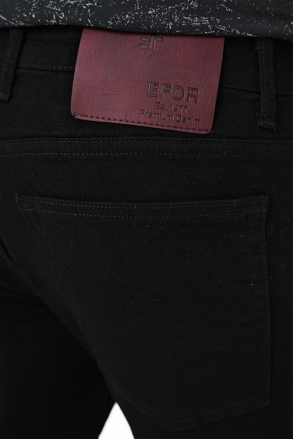 Denim 131 Slim Fit Beş Cepli Likralı Siyah Jean Pantolon