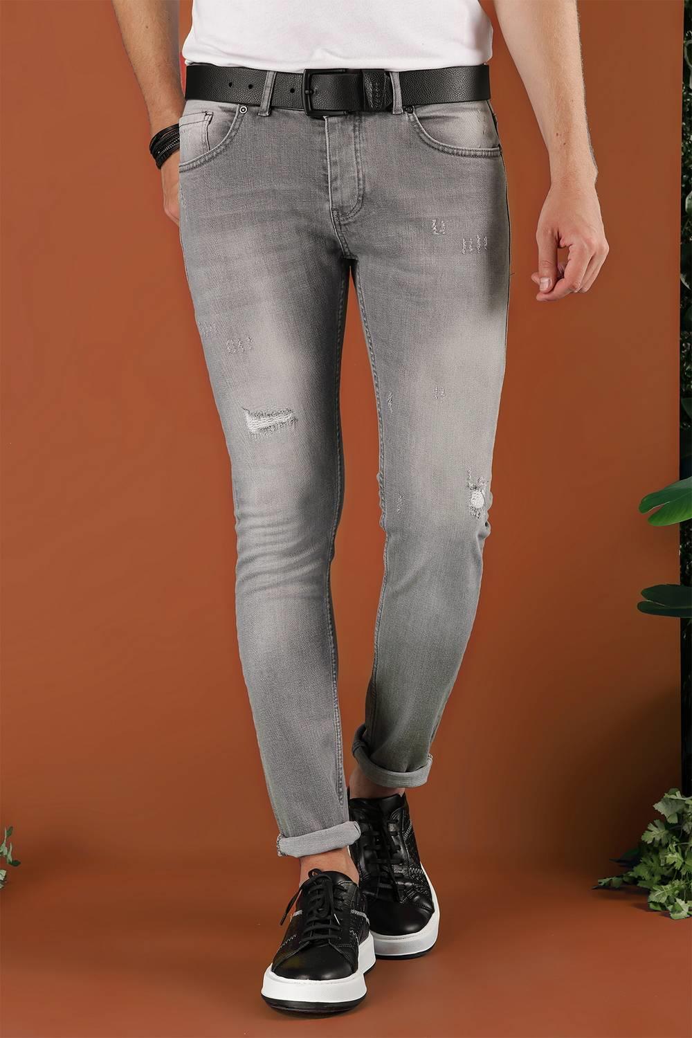 DENİM PNT 109 Gri Jean Pantolon