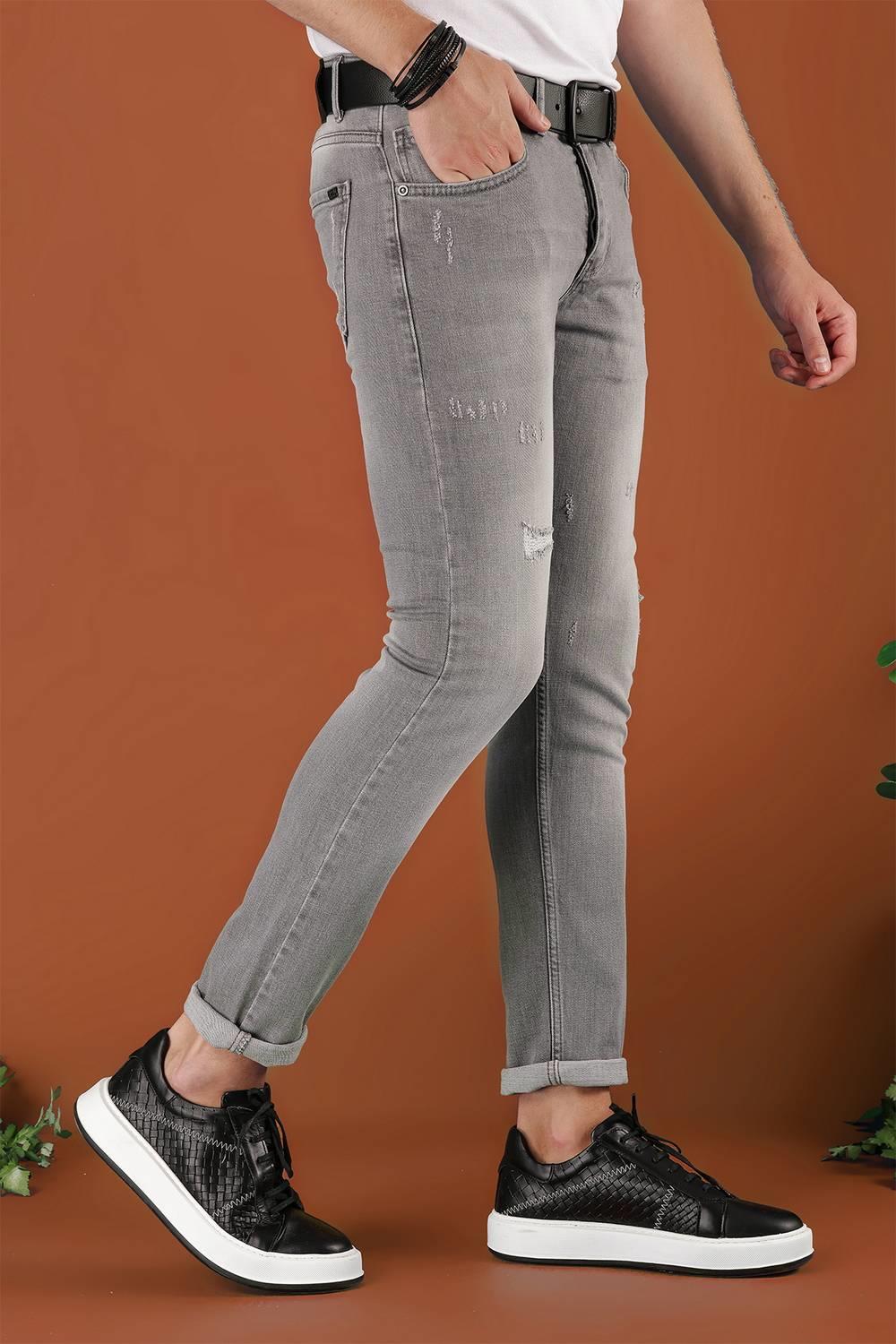 DENİM PNT 109 Gri Jean Pantolon