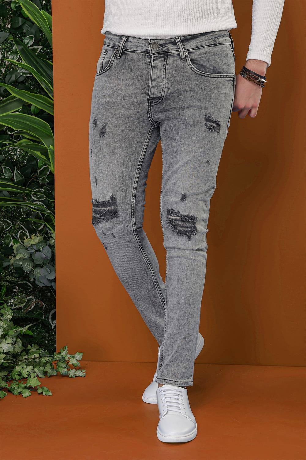 DENİM PNT 118 Gri Jean Pantolon