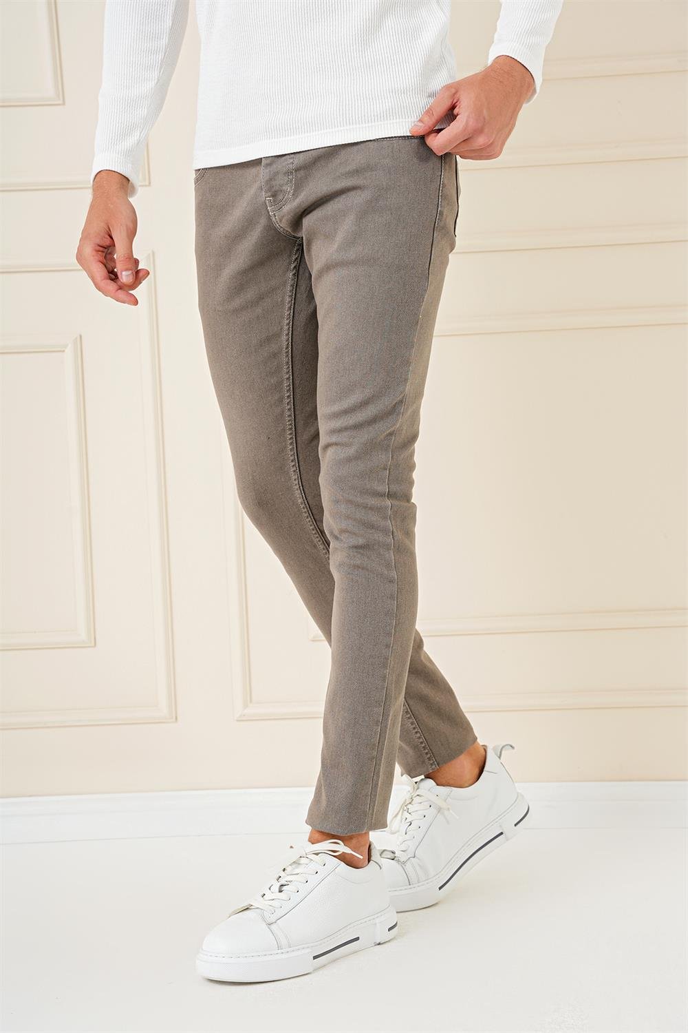 DENİM PNT 124 Haki Jean Pantolon
