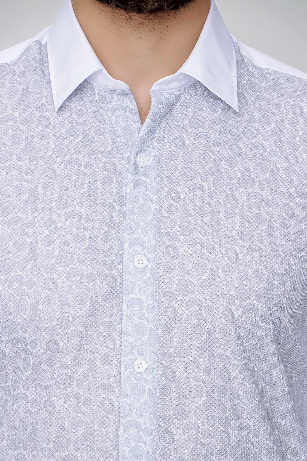 G 1481 Slim Fit Gri Spor Gömlek