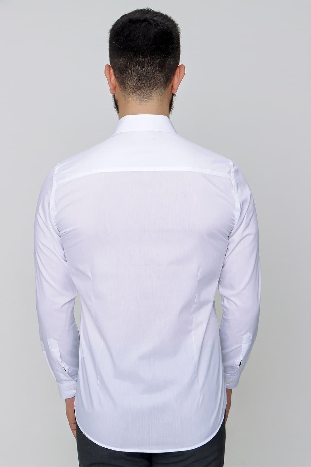 G 1481 Slim Fit Gri Spor Gömlek