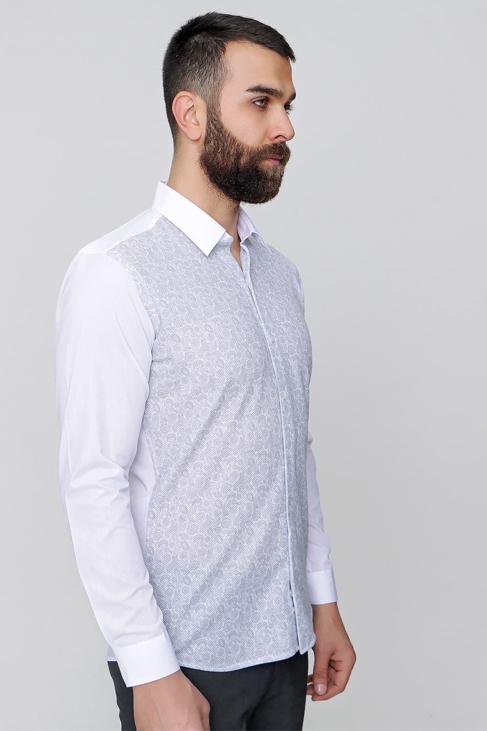 G 1481 Slim Fit Gri Spor Gömlek
