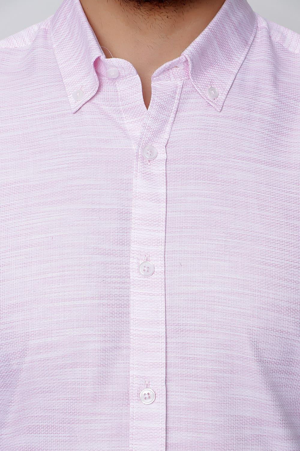 G 1489 Slim Fit Pembe Spor Gömlek