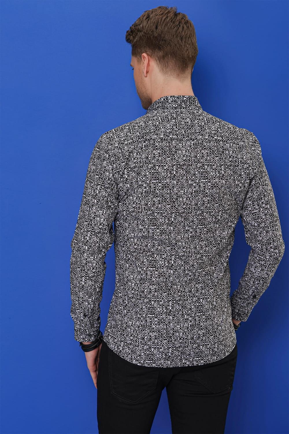 G 1541 Slim Fit Siyah Klasik Gömlek
