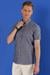 G 1556 Slim Fit İndigo Klasik Gömlek