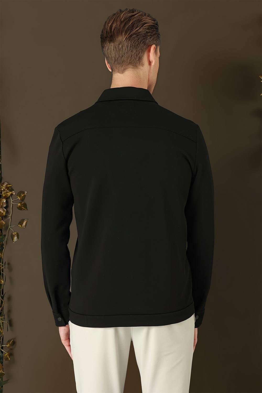 G 1562 Slim Fit Siyah Klasik Gömlek