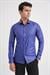 Gk 157 Slim Fit Pamuk Saten Uzun Kol Klasik Lacivert Gömlek 