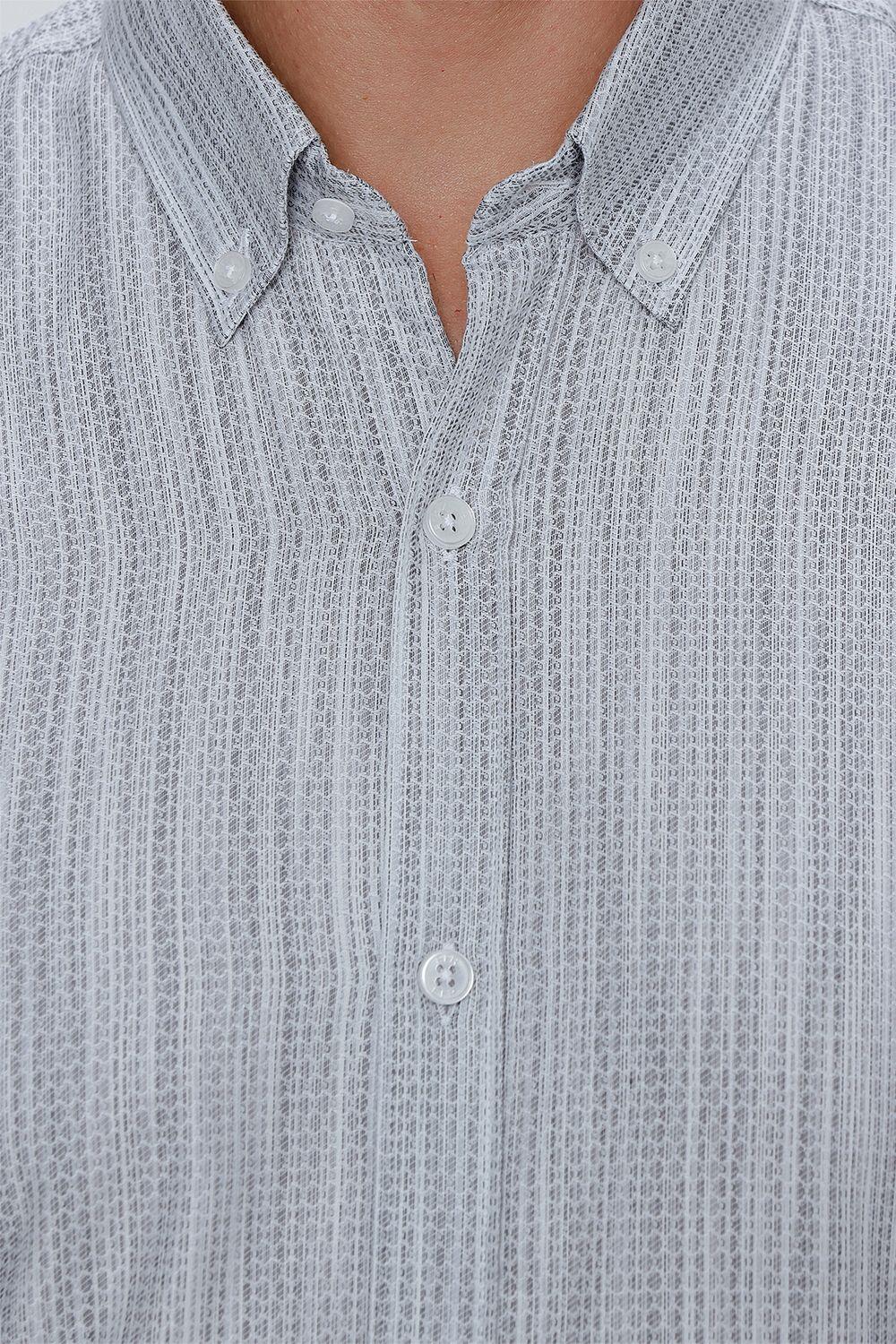 GK 661 Slim Fit Beyaz Klasik Gömlek