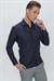 GK 673 Slim Fit Lacivert Klasik Gömlek