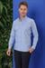GK 678 Slim Fit Mavi Klasik Gömlek