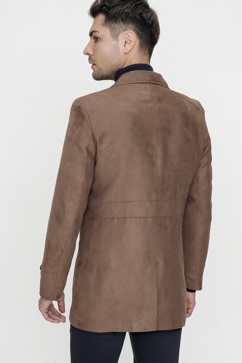 KA 069 Slim Fit Sütlü Kahve Spor Kaban