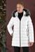 KA 076 Slim Fit Beyaz Spor Kaban