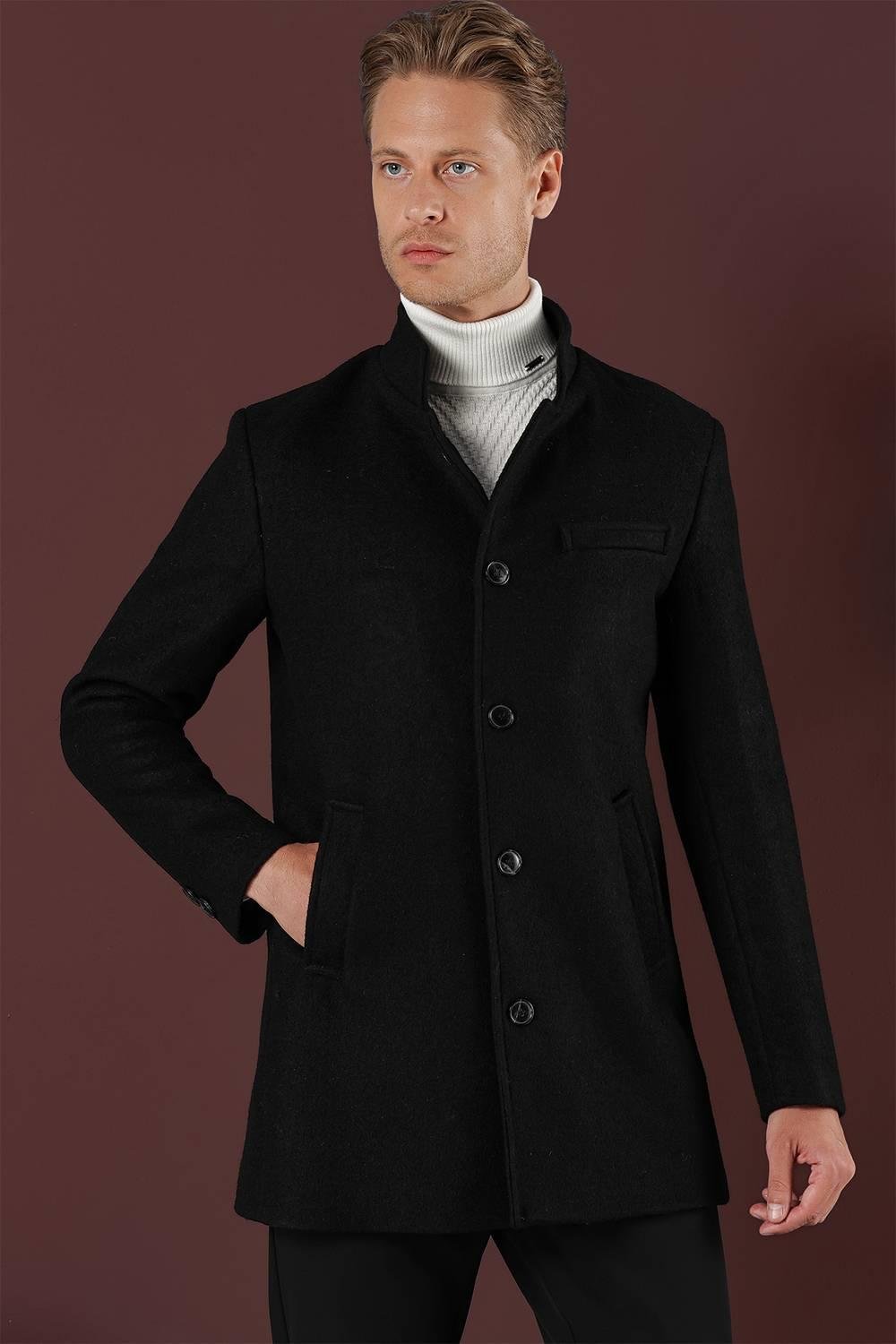 KA 079 Slim Fit Siyah Spor Kaban