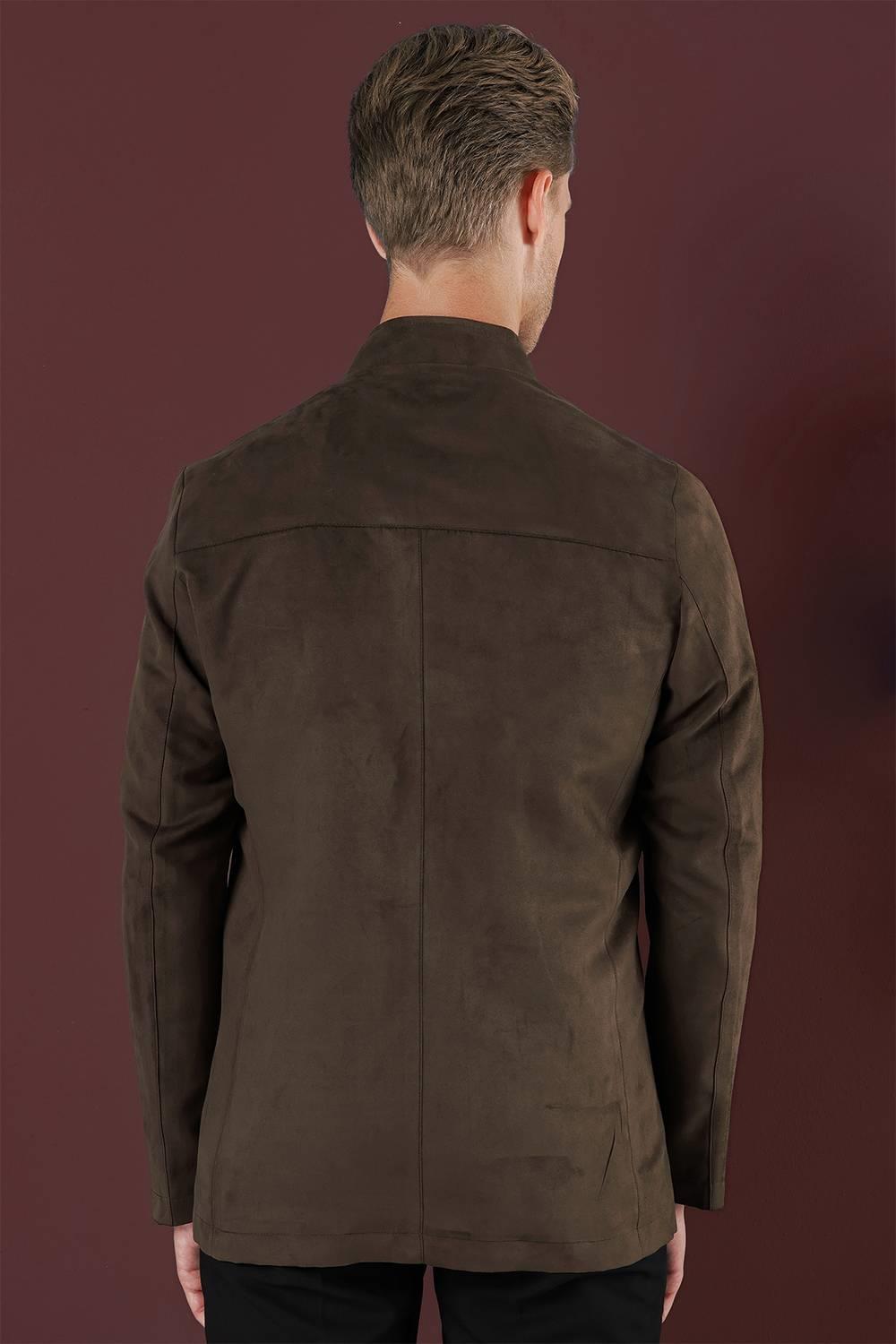 KA 080 Slim Fit Kahve Spor Kaban
