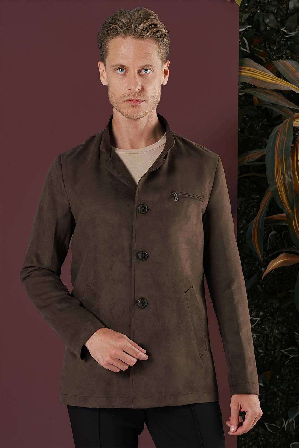 KA 080 Slim Fit Kahve Spor Kaban