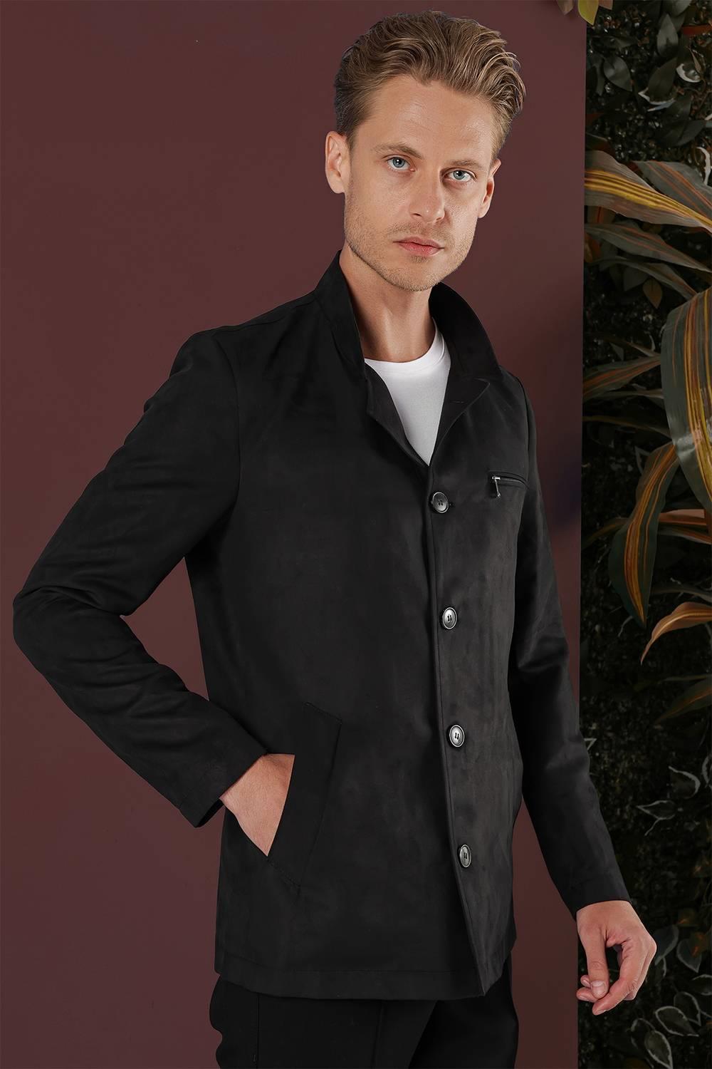 KA 080 Slim Fit Siyah Spor Kaban