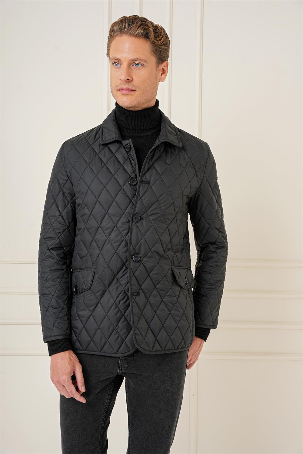 KA 081 Slim Fit Siyah Spor Kaban