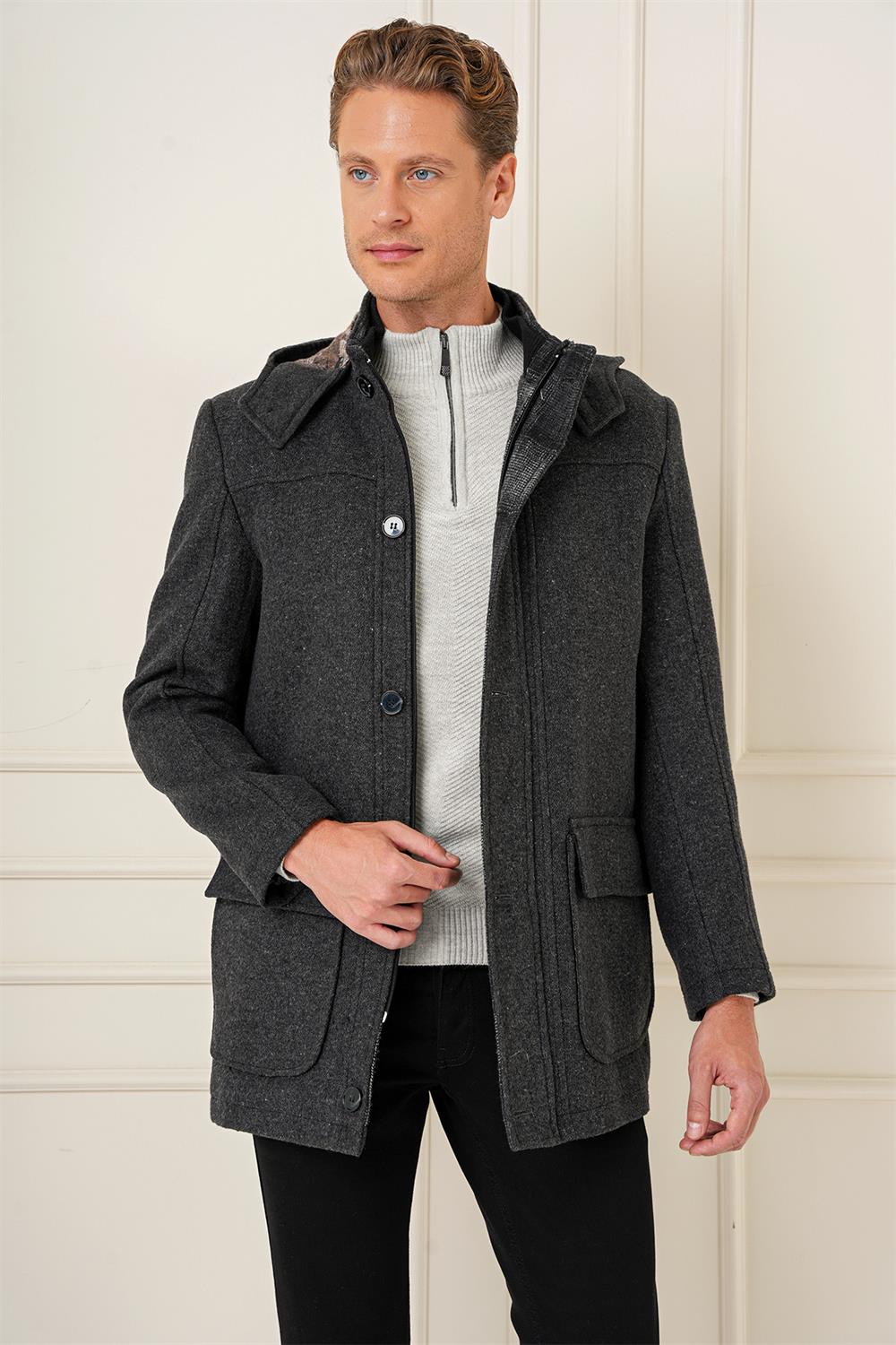 KA 083 Slim Fit Antrasit Spor Kaban