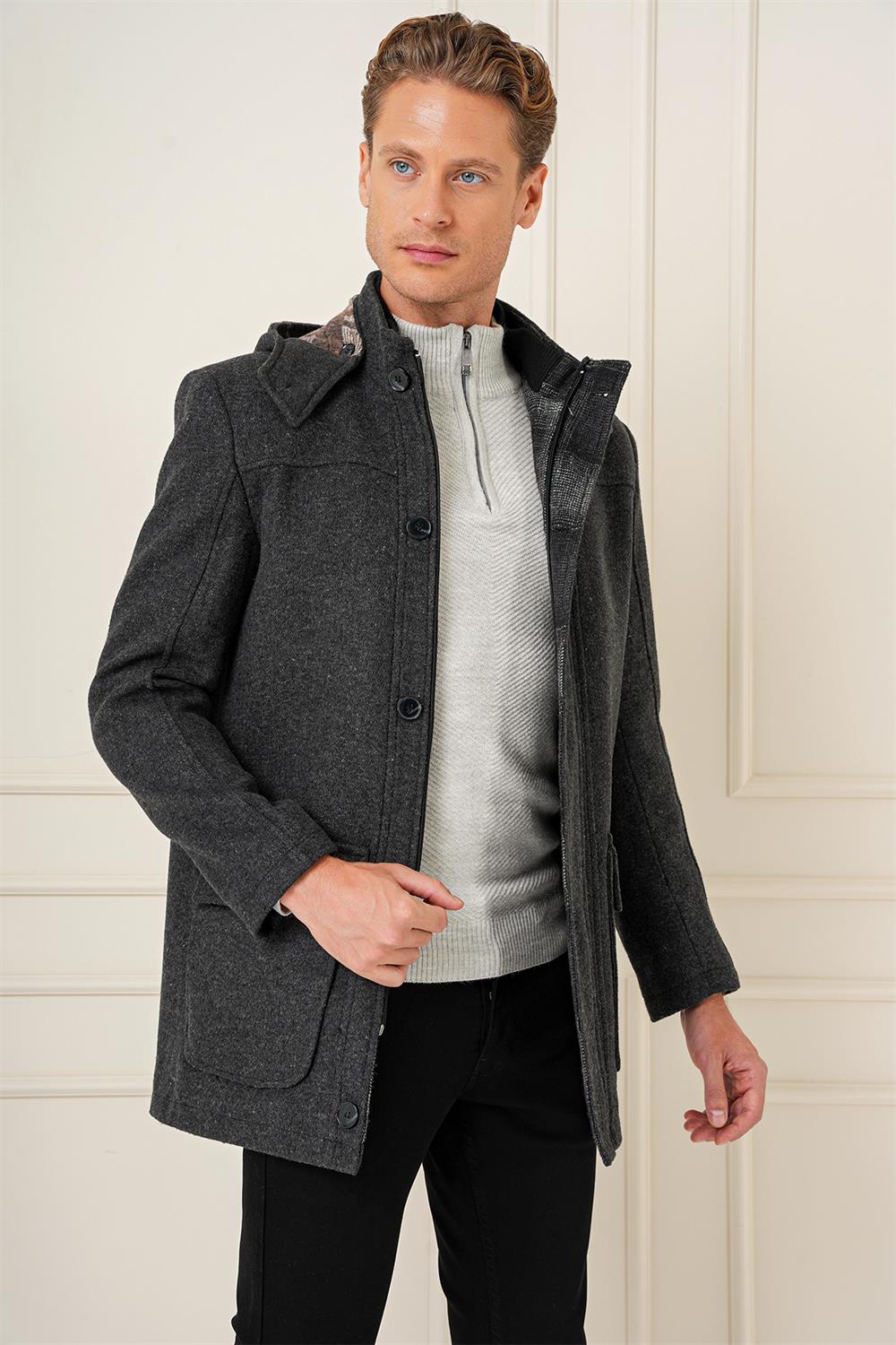 KA 083 Slim Fit Antrasit Spor Kaban