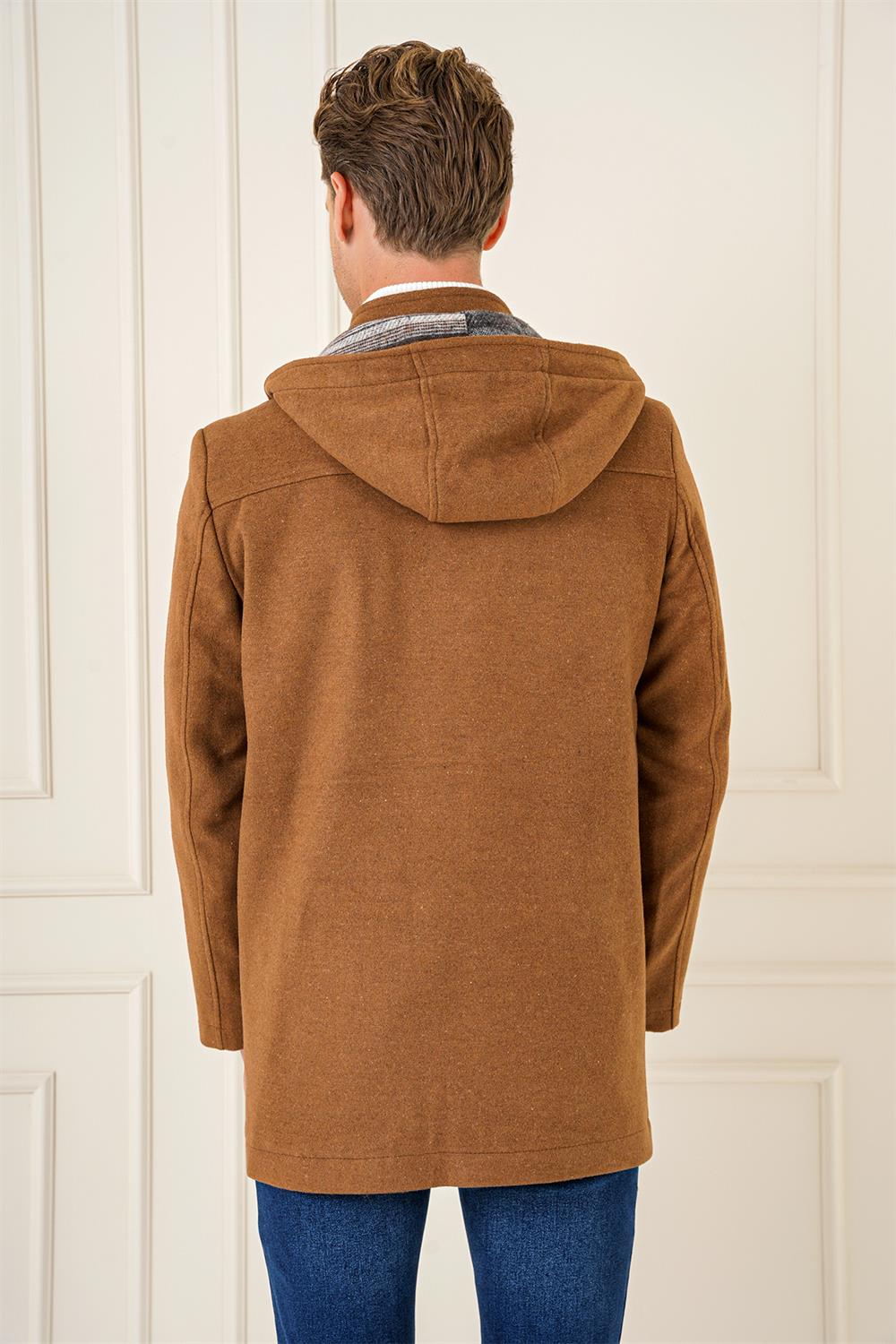 KA 083 Slim Fit Camel Spor Kaban