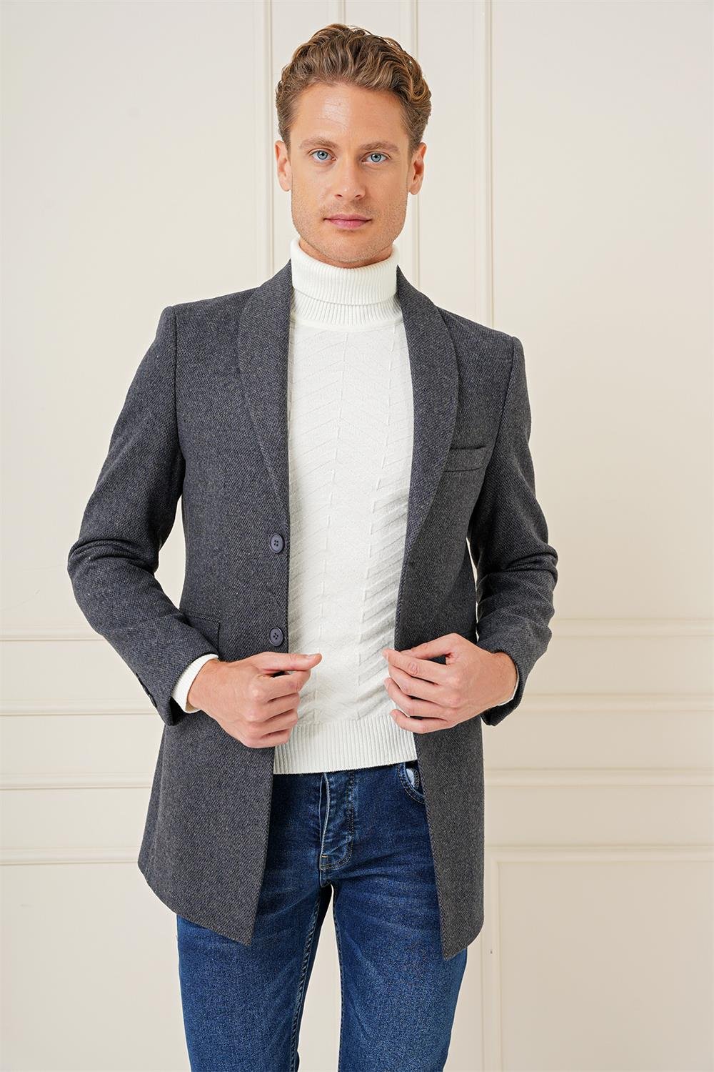 KA 084 Slim Fit Lacivert Spor Kaban