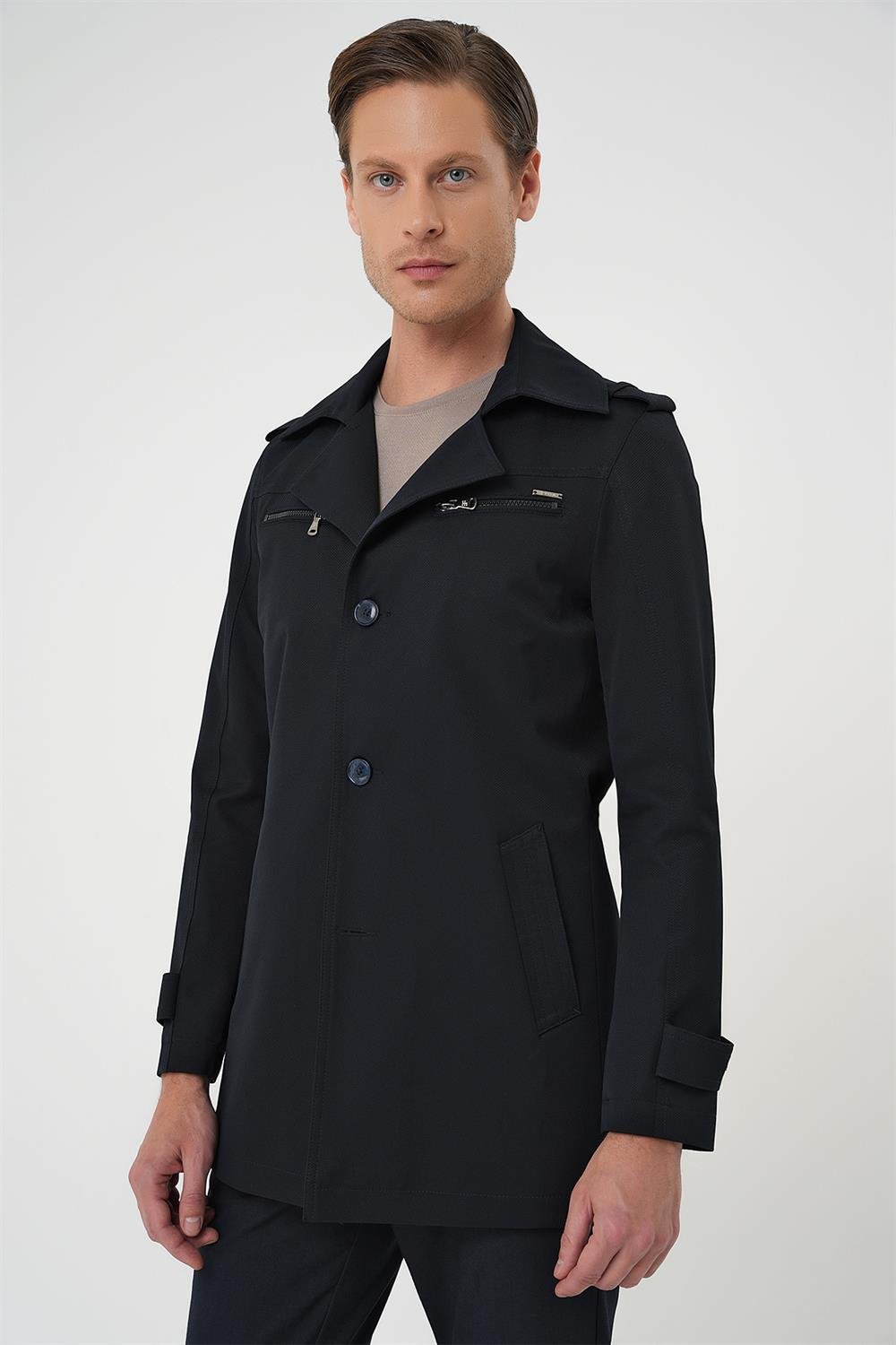 KA 086 Slim Fit Lacivert Spor Kaban