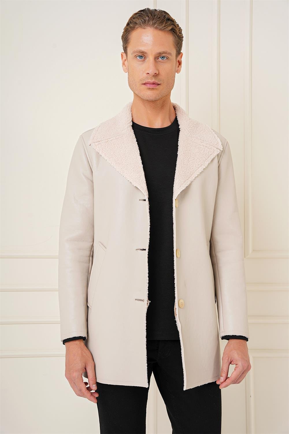 KA 090 Slim Fit Taş Spor Kaban