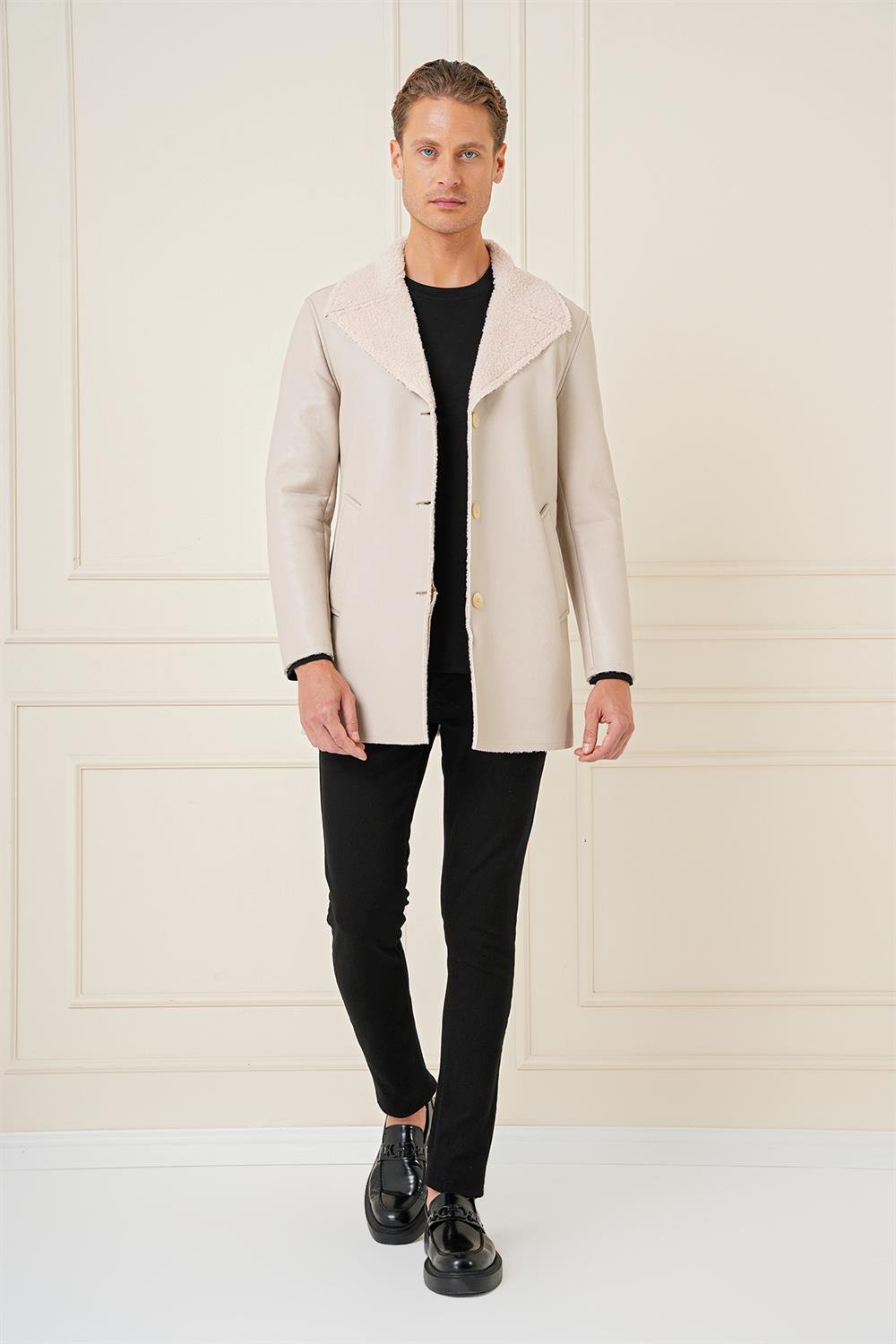 KA 090 Slim Fit Taş Spor Kaban