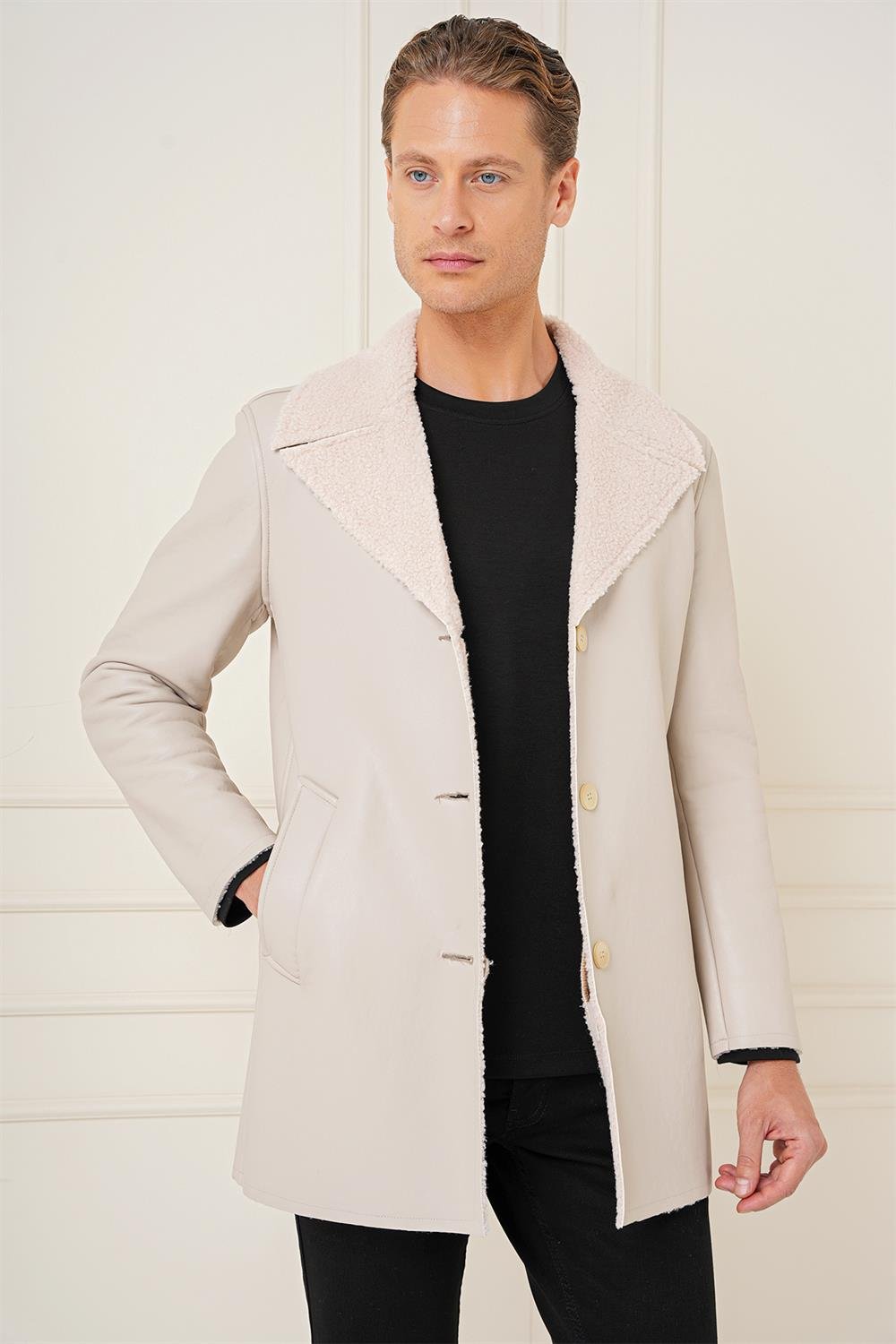 KA 090 Slim Fit Taş Spor Kaban