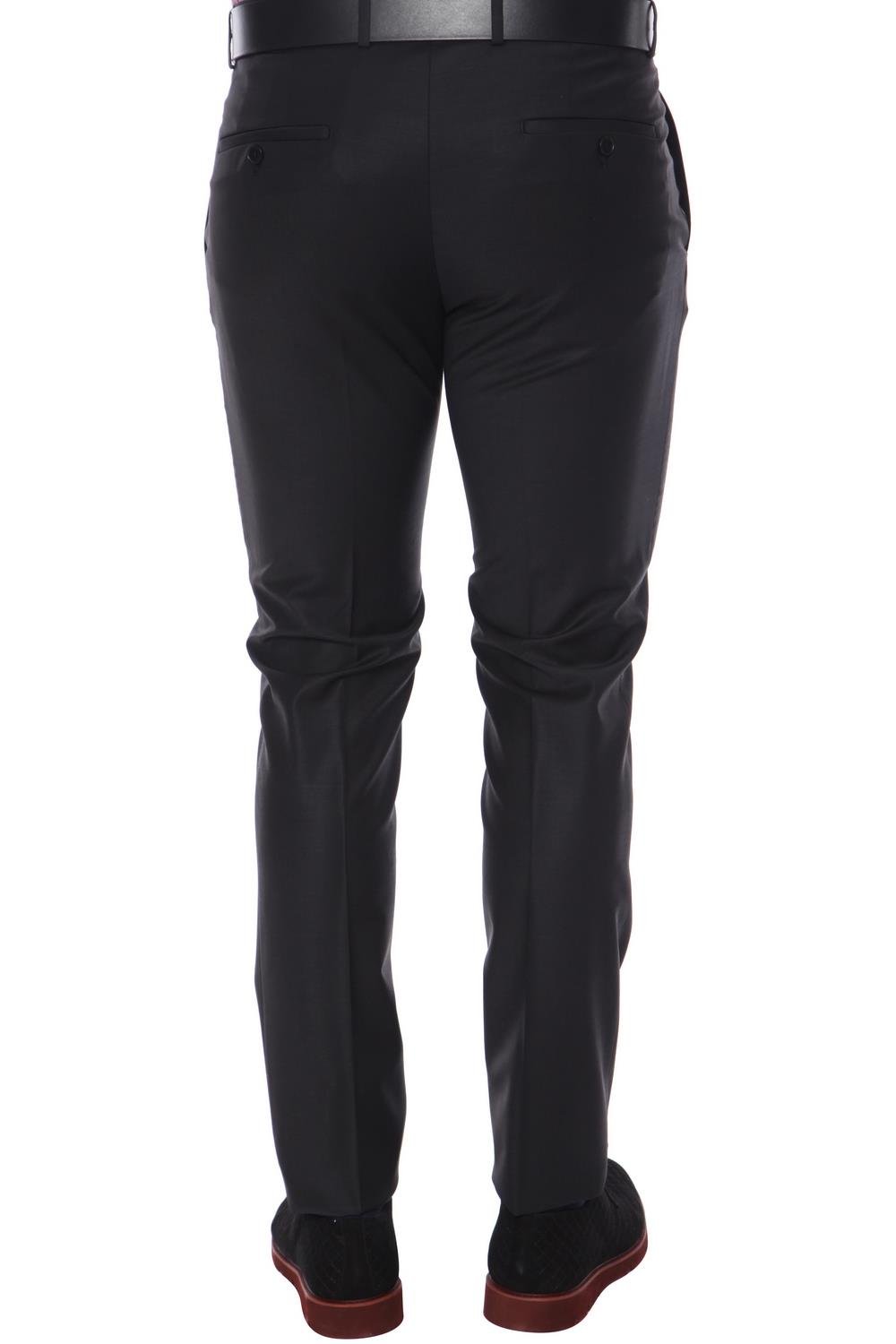 P 1016 Slim Fit Siyah Klasik Pantolon